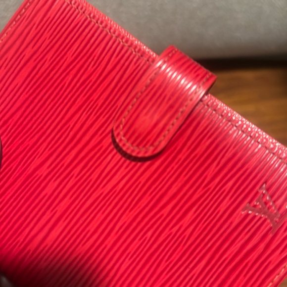 Louis Vuitton Authentic Red Epi Leather Small Agenda PM/ Passport Holder CA0959 - Picture 7 of 17